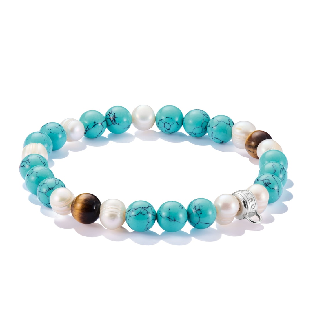Thomas Sabo As We Are Bead-Armband mit bunten Steinen Silber