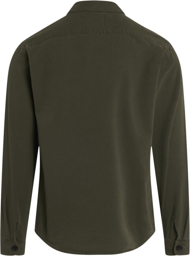 Mads Nørgaard - Copenhagen Dyed Canvas Stern Shirt Olive night