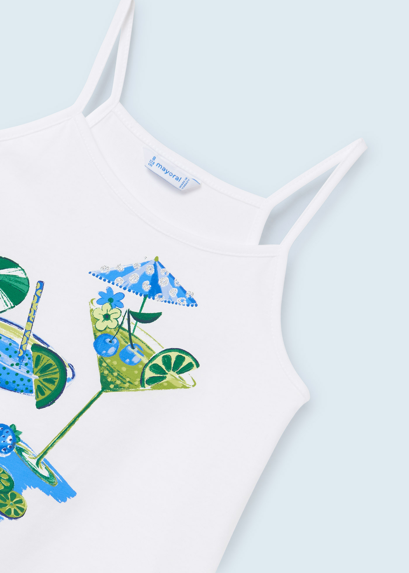 Conjunto de duas peças em algodão sustentável para meninas