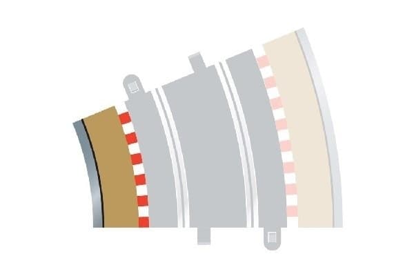 SCALEXTRIC Rad 3 inner borders & barriers (for C8204)