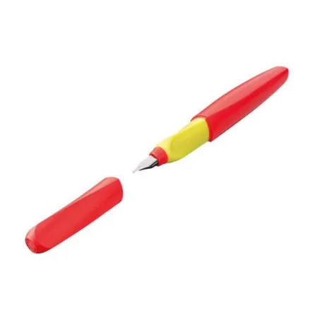 Pelikan Twist® Füller Feder M, Neon Coral, universell für Rechts- und Linkshänder