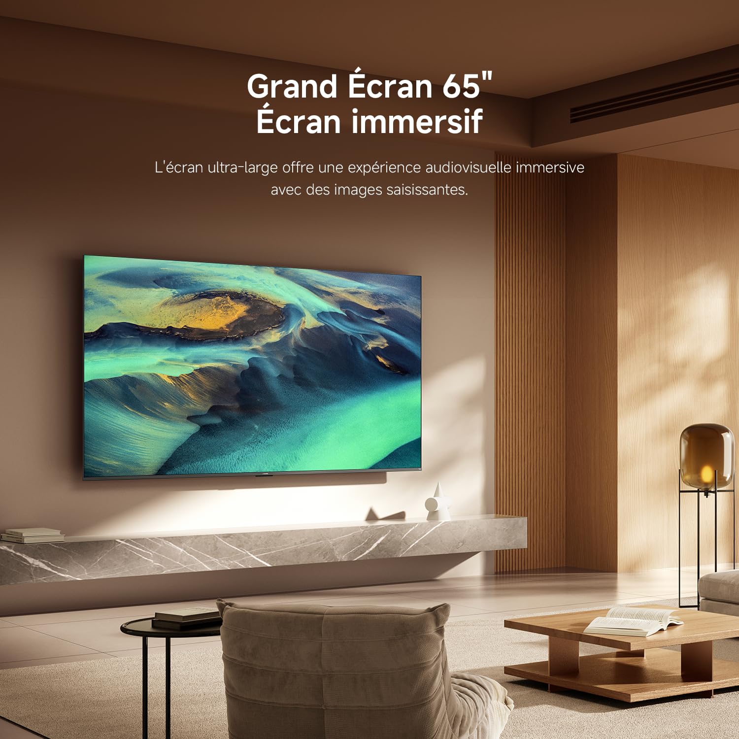 XIAOMI TV F Pro 65, 165 cm (65 Pouces), 4K UHD QLED, Smart TV, Fire TV, Contrôle Vocal Alexa, HDR10+, Mode Game Boost 120Hz, MEMC, 2Go+32Go, Compatibl