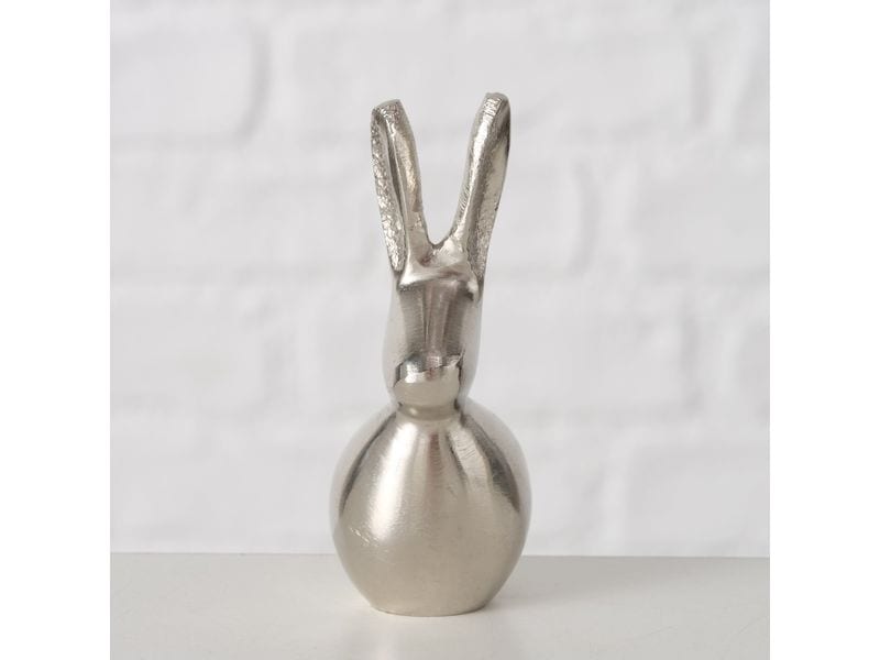 Boltze Aufsteller Hase Lapis, Silber, 8 cm Osterdeko aus Metall