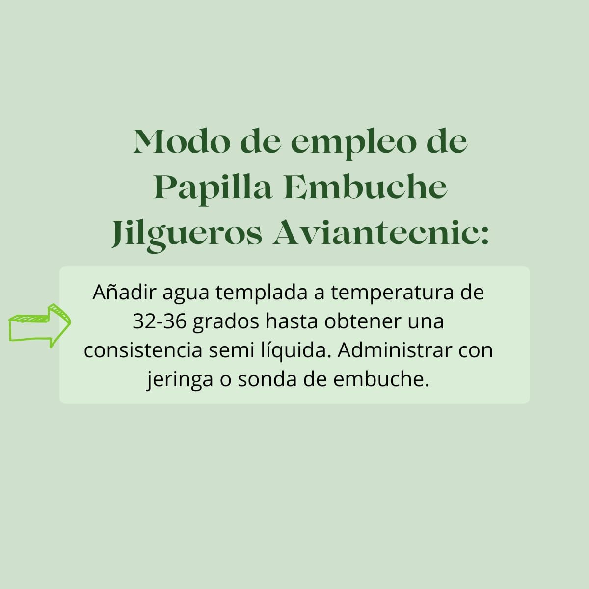 Fórmula para alimentação manual de pintassilgos, 400g, com seringa de alimentação incluída.