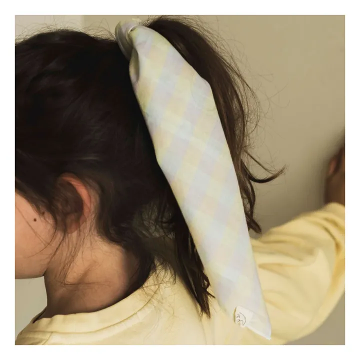 Jenest Foulard Bandana à Carreaux | Jaune
