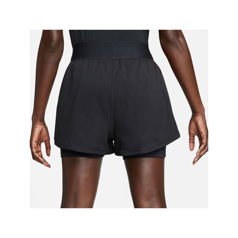 Short tennis femme Nike Court Advantage blanc ou noir