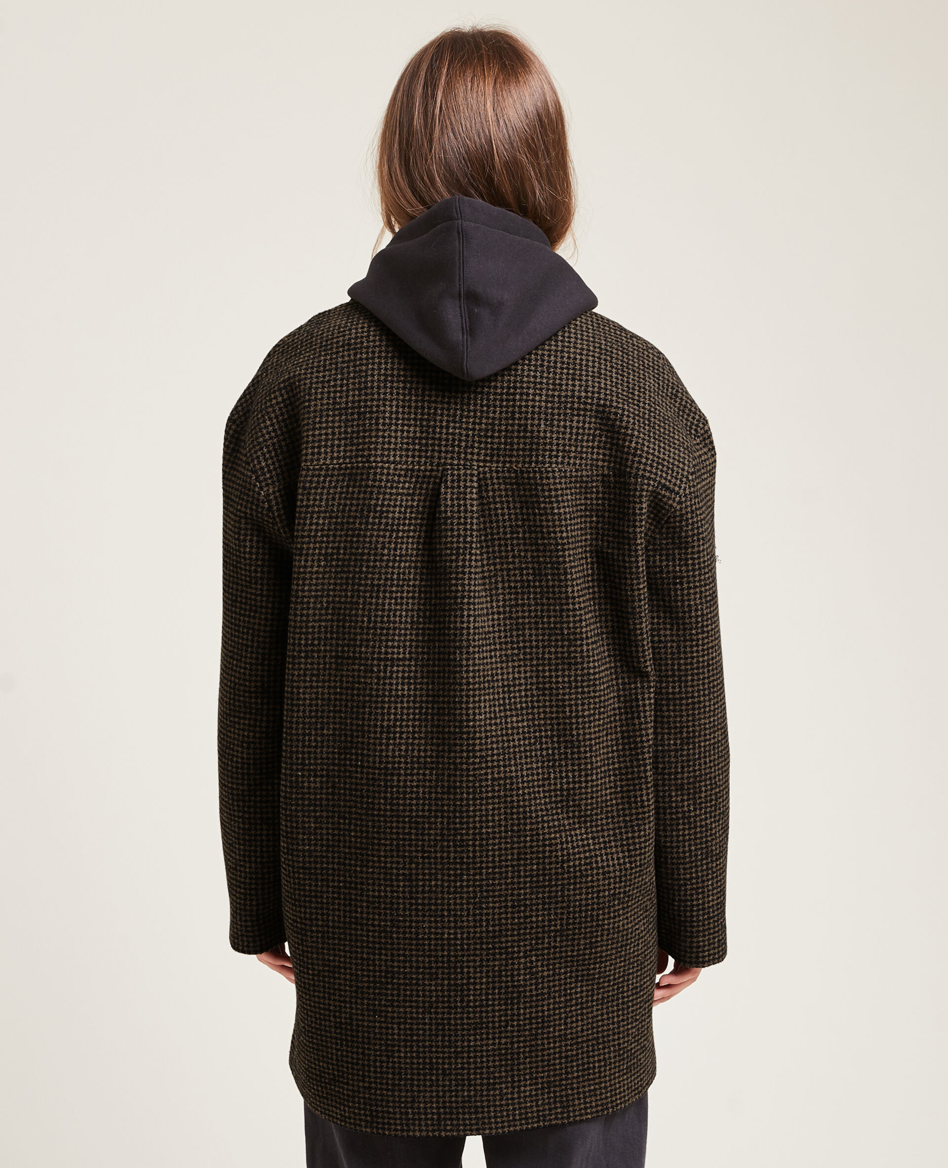 Manteau court oversize - Taupe