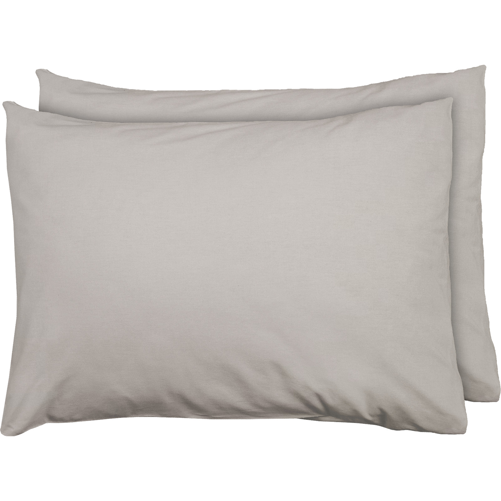 Bettwäsche Renforcé unifarbig Kissenbezug 50x70cm 2er Pack, blau