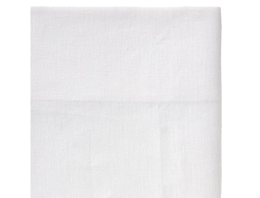 TERRE DE NUIT - Drap plat blanc 100% lin 240x310 cm