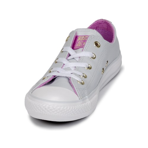 Converse - CHUCK TAYLOR ALL STAR HI - Pure Platinum/Fuchsia Glow/White