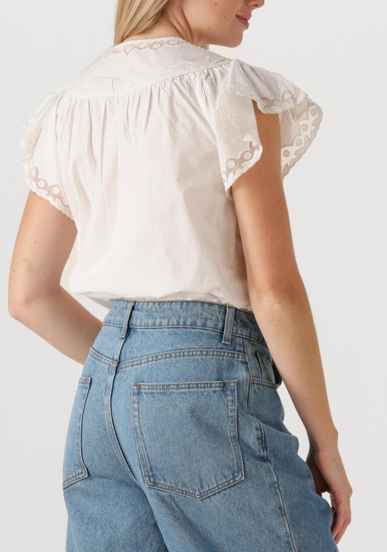 witte ulla johnson top effie flutter sleeve top
