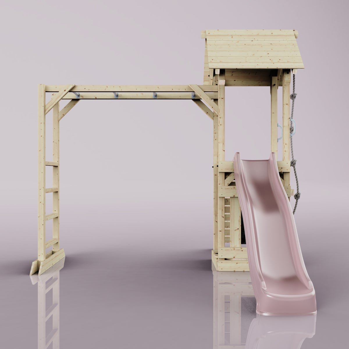 PolarPlay Lund houten speeltoren in roze