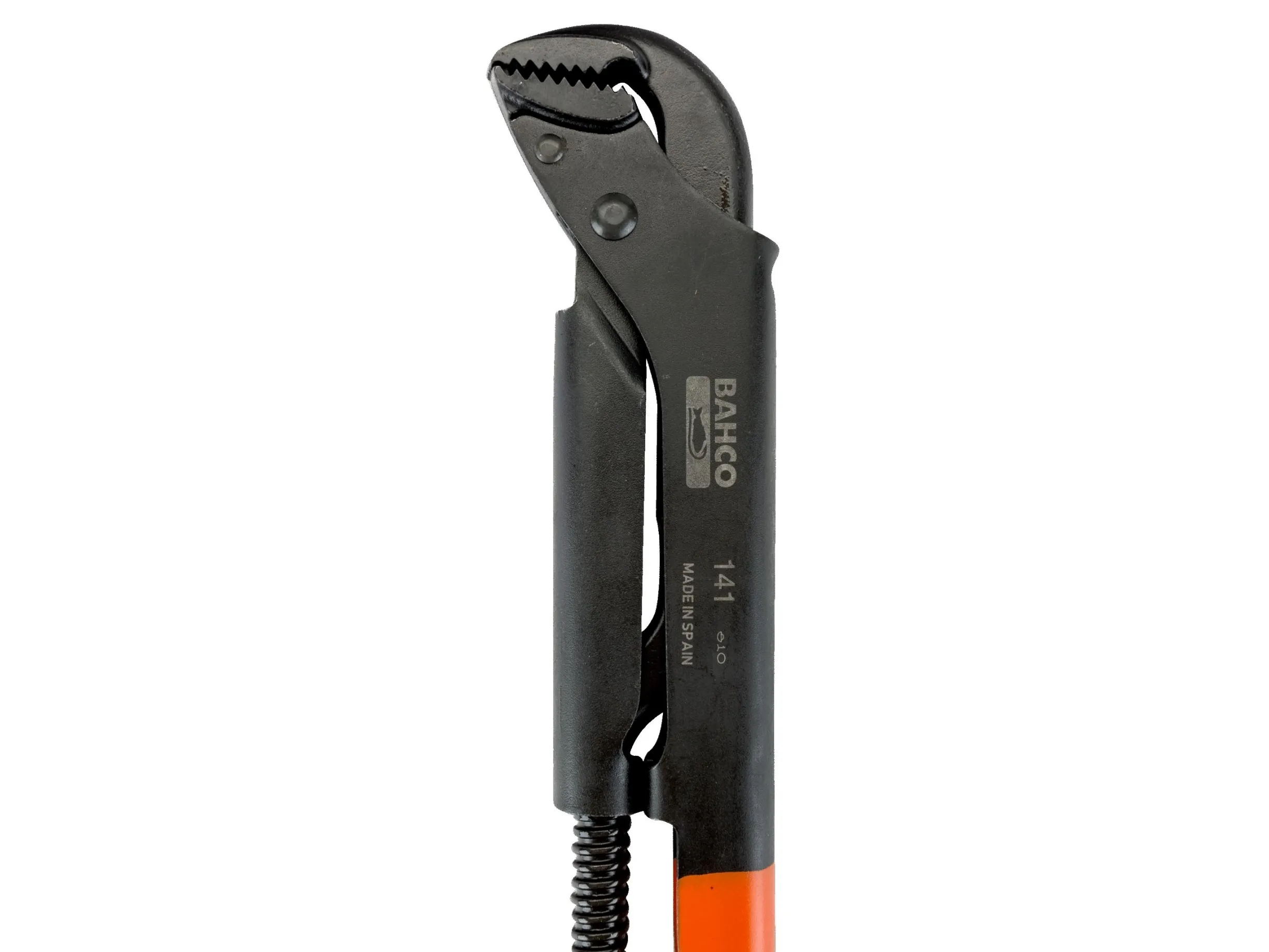 Bahco Swedish Model, Sort, Orange, Svensk rørtang, Orange, 16 cm, 90°, Stål
