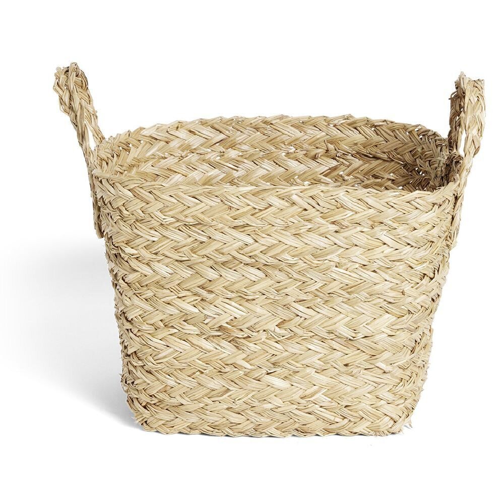 Panière en jacinthe tressée petit modèle 33x32x25cm