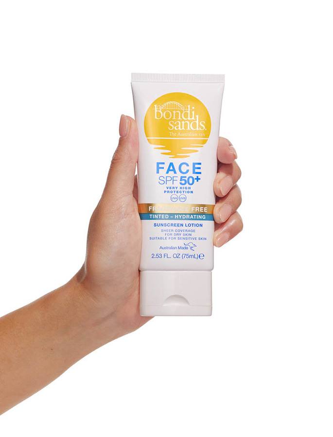 Bondi Sands SPF50+ Fragrance Free Tinted Hydrating Face Lotion 75ml