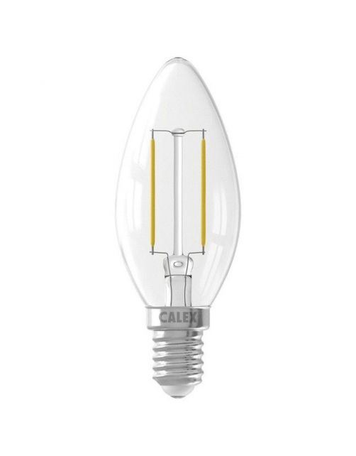 Calex Led Kaars Filament E14 B35 2w 250lm - Lichtbron - 1 13 g Warm Wit 1 stuk