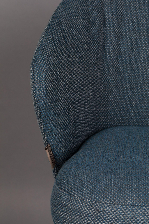 Dutchbone Waldo eetkamerstoel blauw