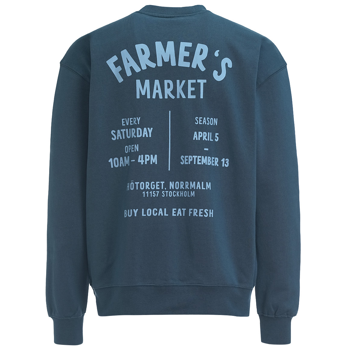 Jonas Nielsen Herren Sweatshirt mit Bio-Baumwolle dunkelblau