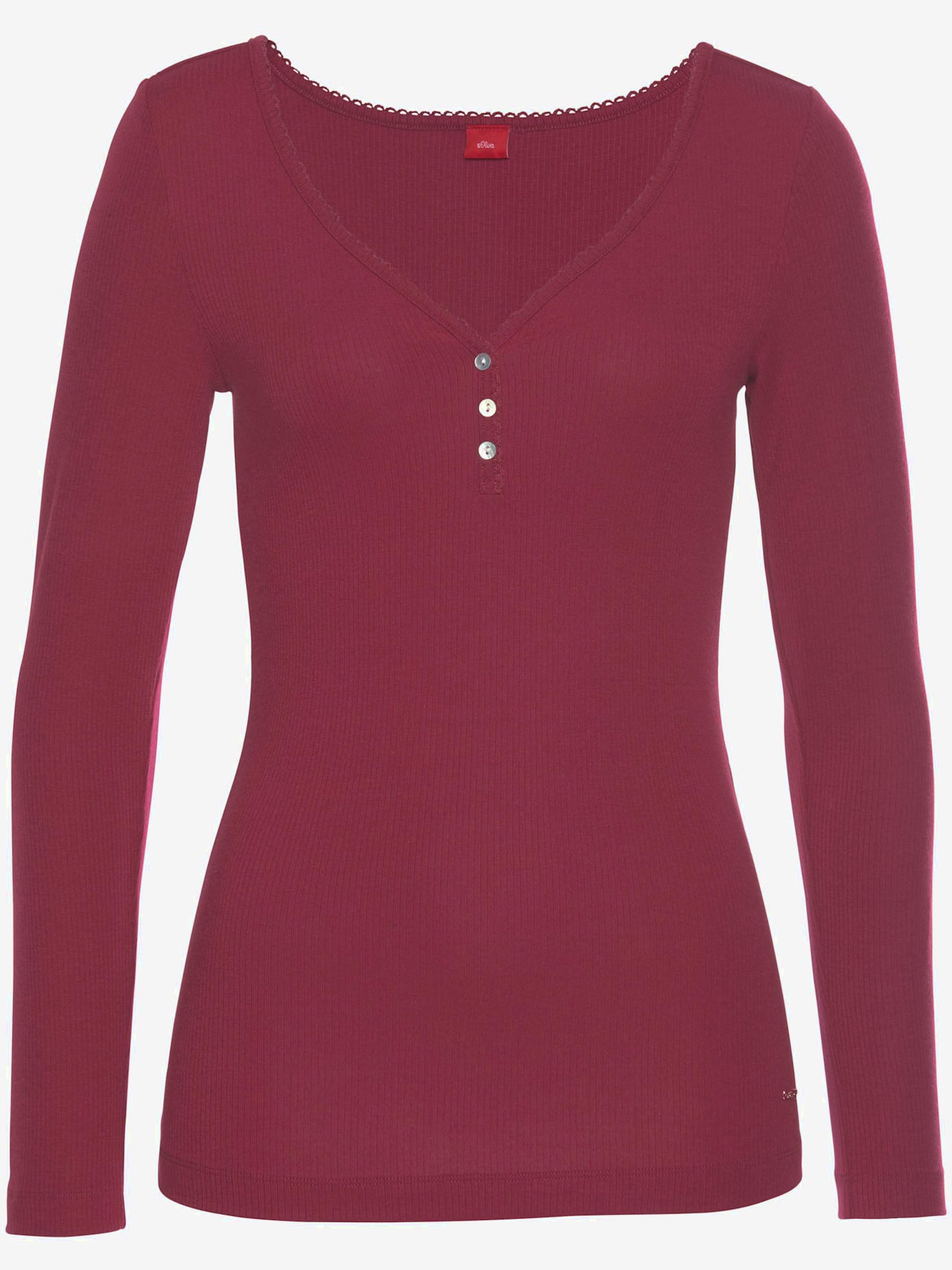 T-shirt manches longues t-shirt côtelé ultra-doux