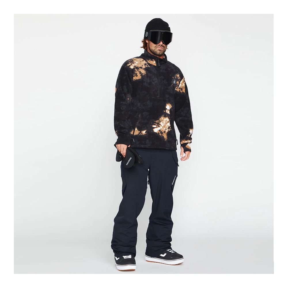 Volcom V-SCIENCE FLEECE 1/2 ZIP - Polaire Homme bleach black