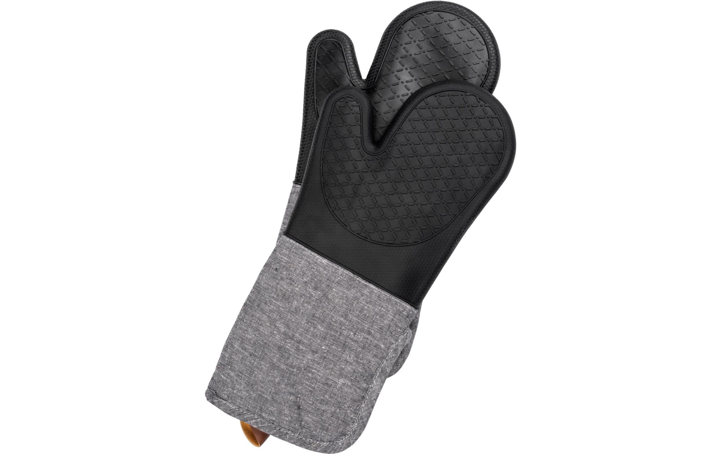 WENKO Topfhandschuhe »Ada 2er Set, Grau/Schwarz«