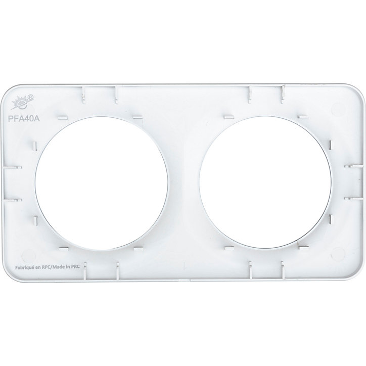 Plaque de finition double Jacobsen Espen argent