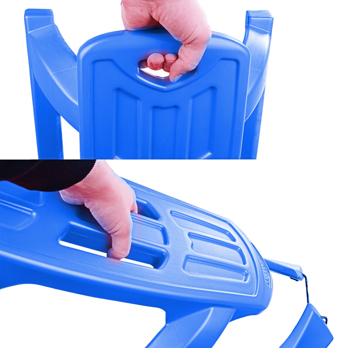 Ondis24 Kinderslee Racerodel Bob Arrow met Metalen Glijders Blauw, Slee