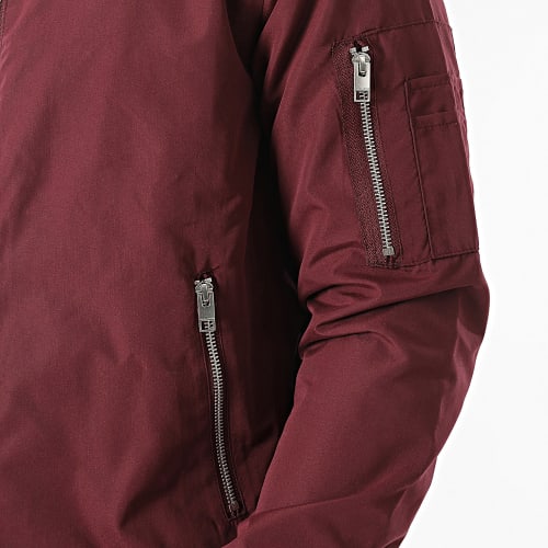 Veste Zippée Rush Bomber Bordeaux