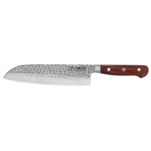 Couteau Fukito Rosewood Damas modèle santoku 18cm Fukito