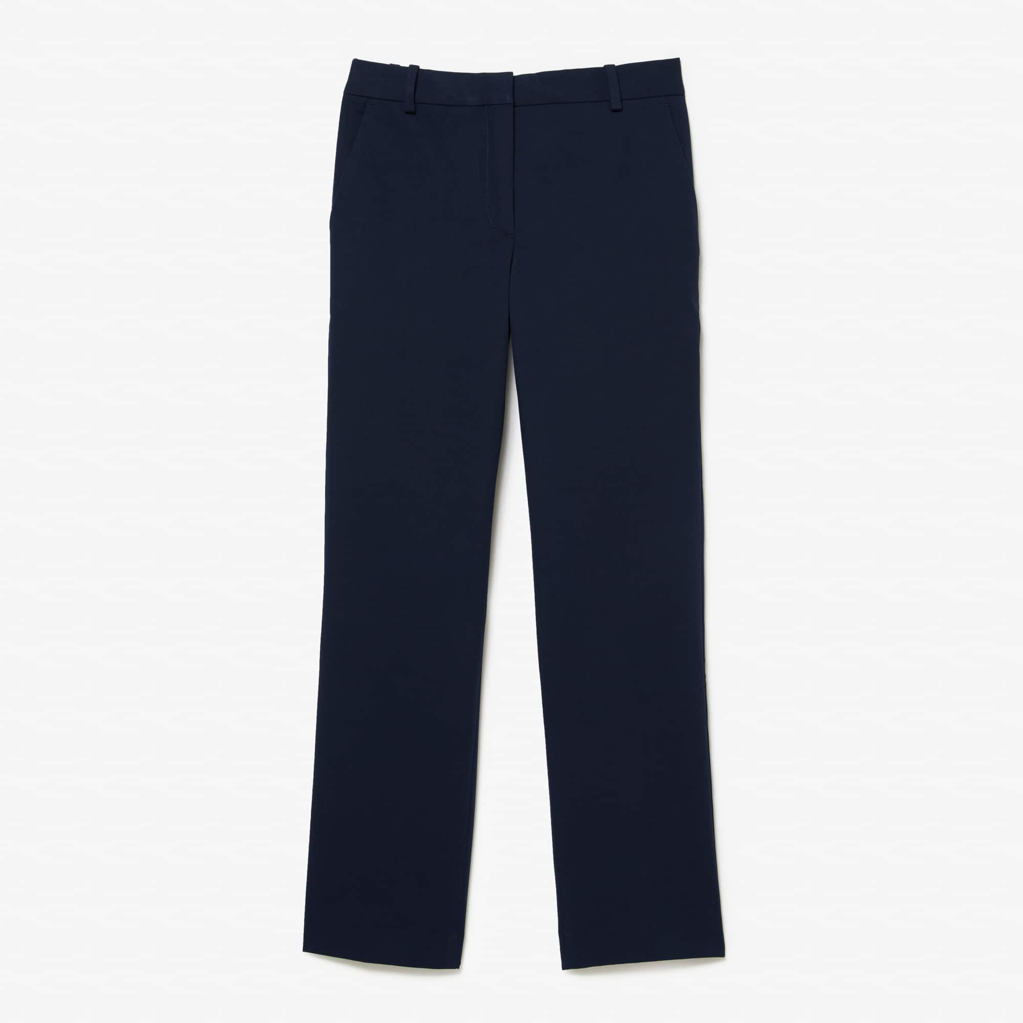 Pantalon chino slim fit en coton stretch Pantalons & Shorts - Bleu - Lacoste - Femme