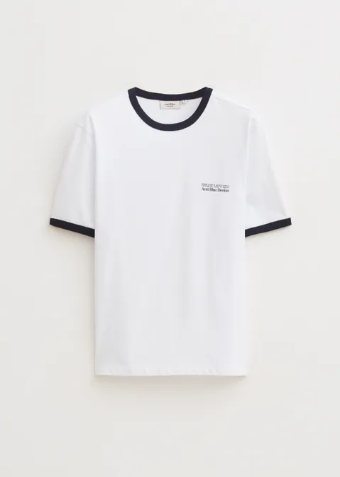 T-shirt met print trading blauw (BLW.D)