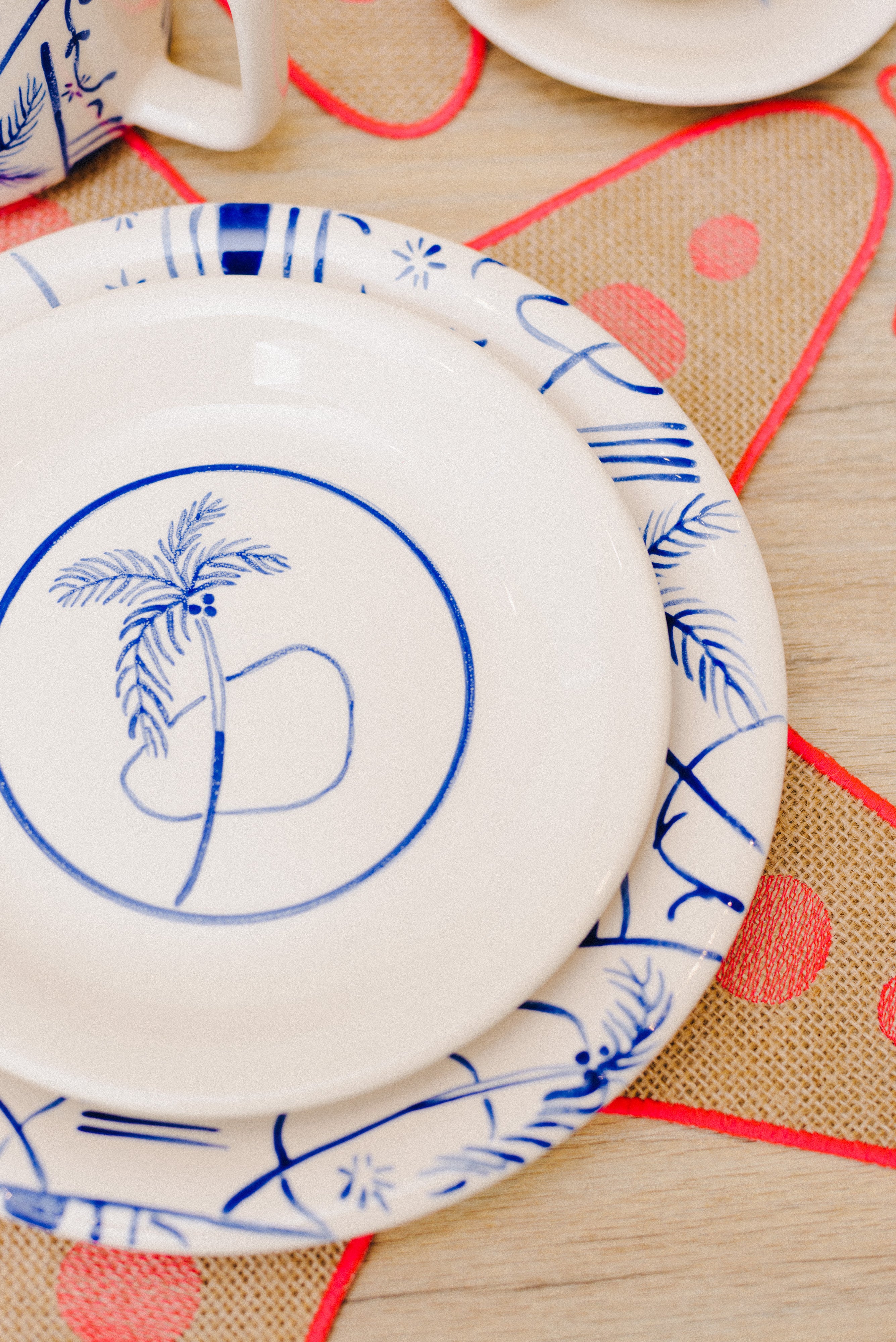 Assiette plate « Trazos Sicilia » (Lot de 4)