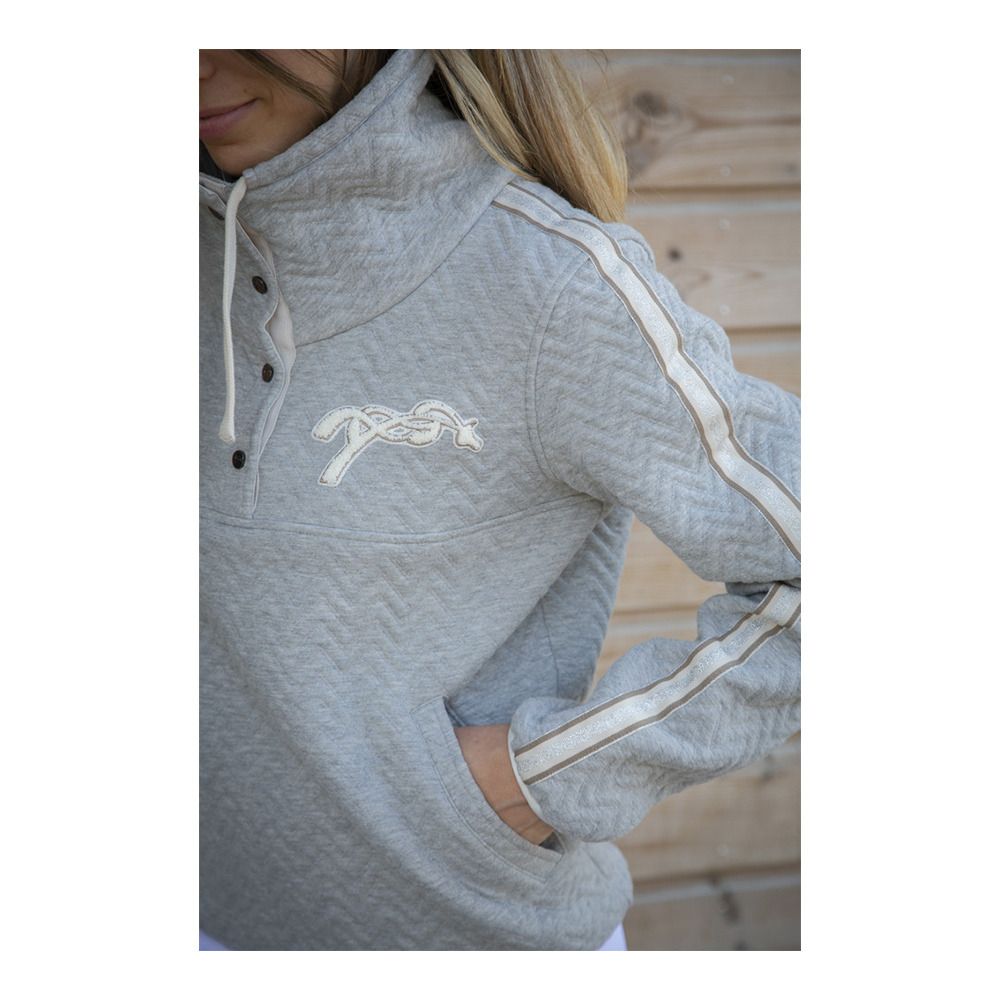 Pénélope PEPITA - Sweat Femme gris