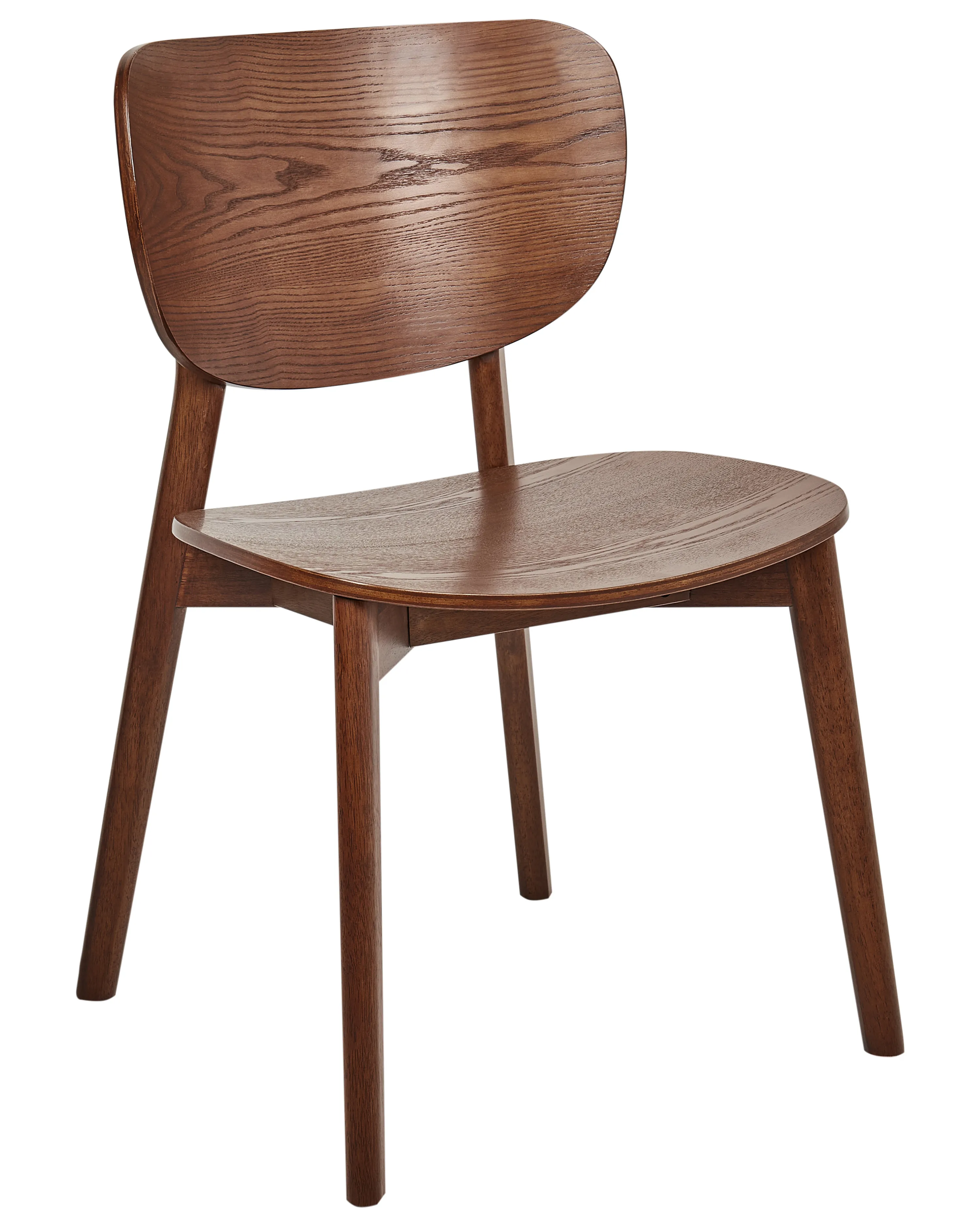 Set van 2 eetkamerstoelen OVERLY Hout Bruin