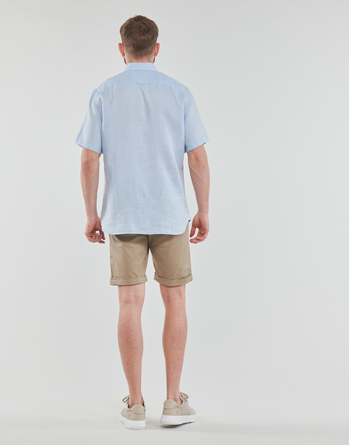Timberland - SS MILL RIVER LINEN SHIRT SLIM - Bleu ciel