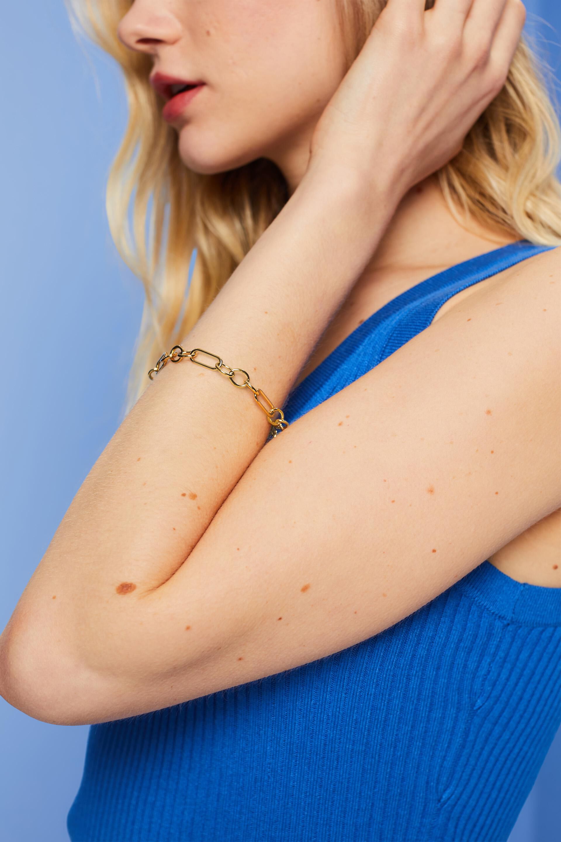 Bracelet à maillons, acier inoxydable