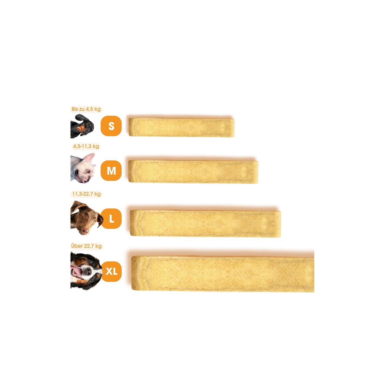 KAUDAS Knabber Kaustange Käse 3xS, 3x