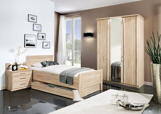 Komfortbett Meran Eiche sägerau Nachbildung ca. 90 x 200 cm