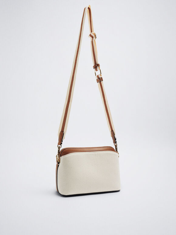 Bolsa de ombro de lona - Off-White