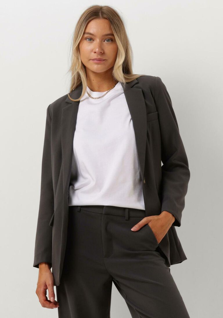 OBJECT grijze object blazer objsigrid l/s blazer noos