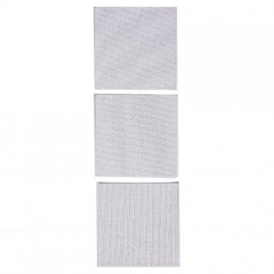 Pebeo White Cotton Canvas Board 10x10cm Set Of 3