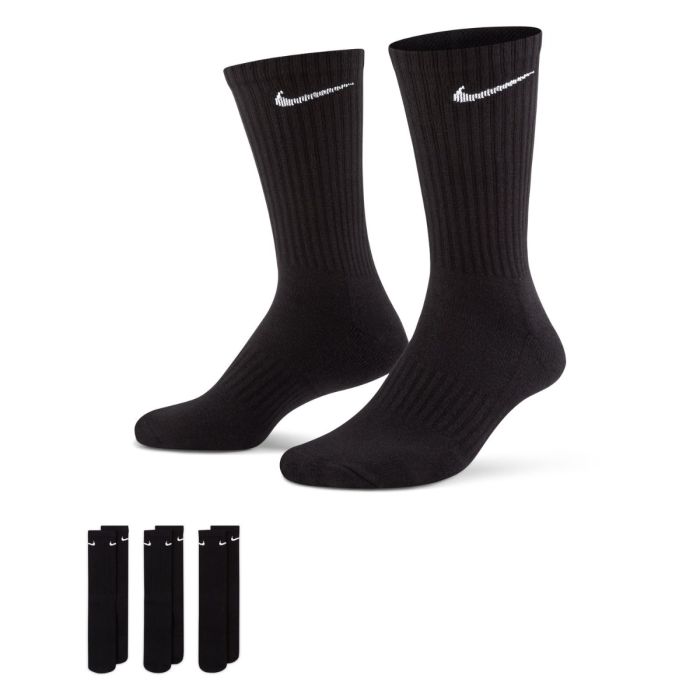 Nike Unisex Strømper Everyday Cushioned Crew Socks 3-Pack