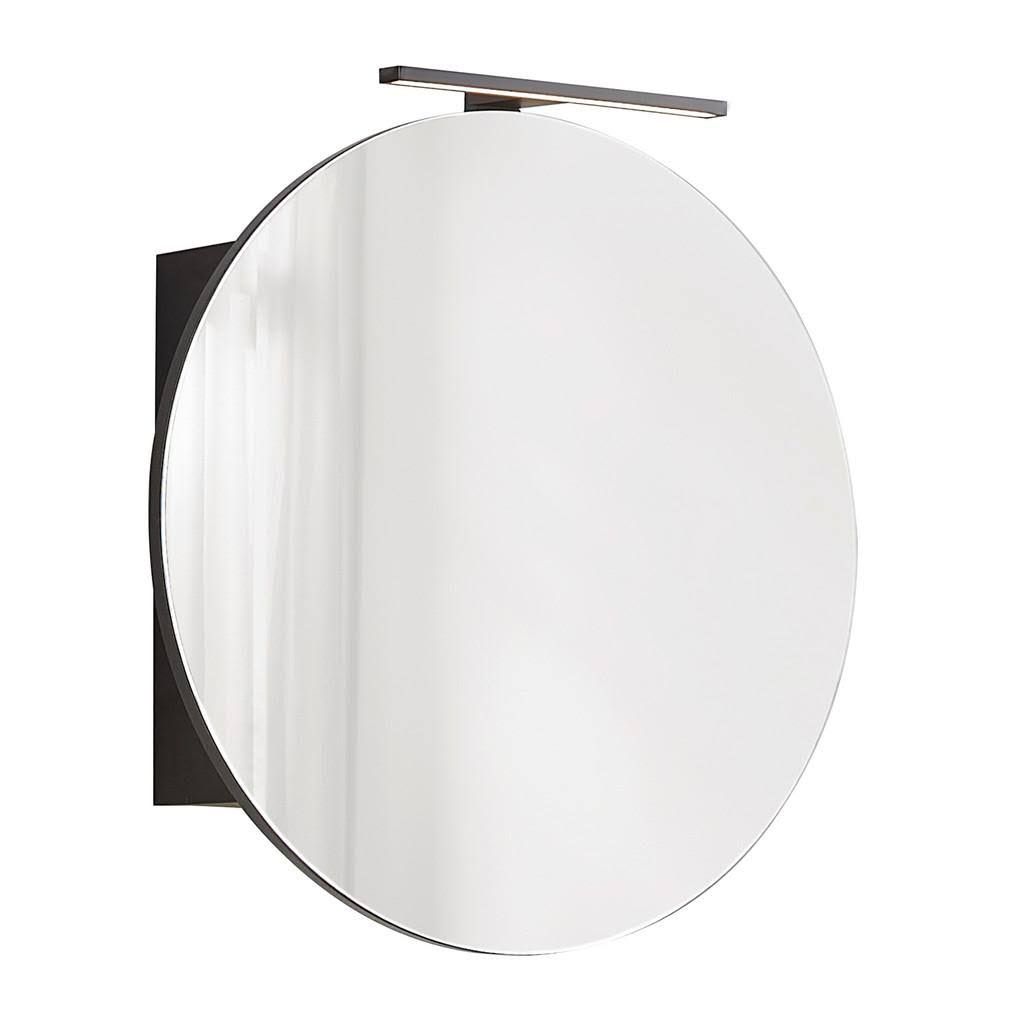 Spiegelschrank Venezia in Schwarz ca. 65x65x25cm LED-Beleuchtung