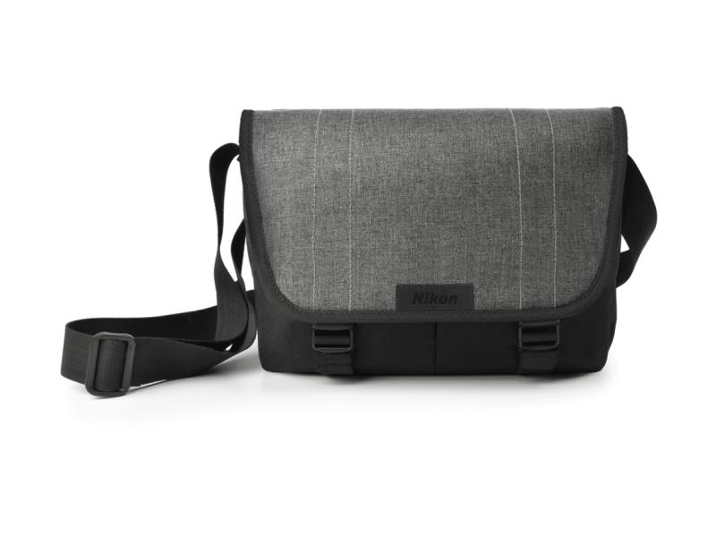 Nikon Kameratasche Messenger-Bag Grau Kamera-Tasche