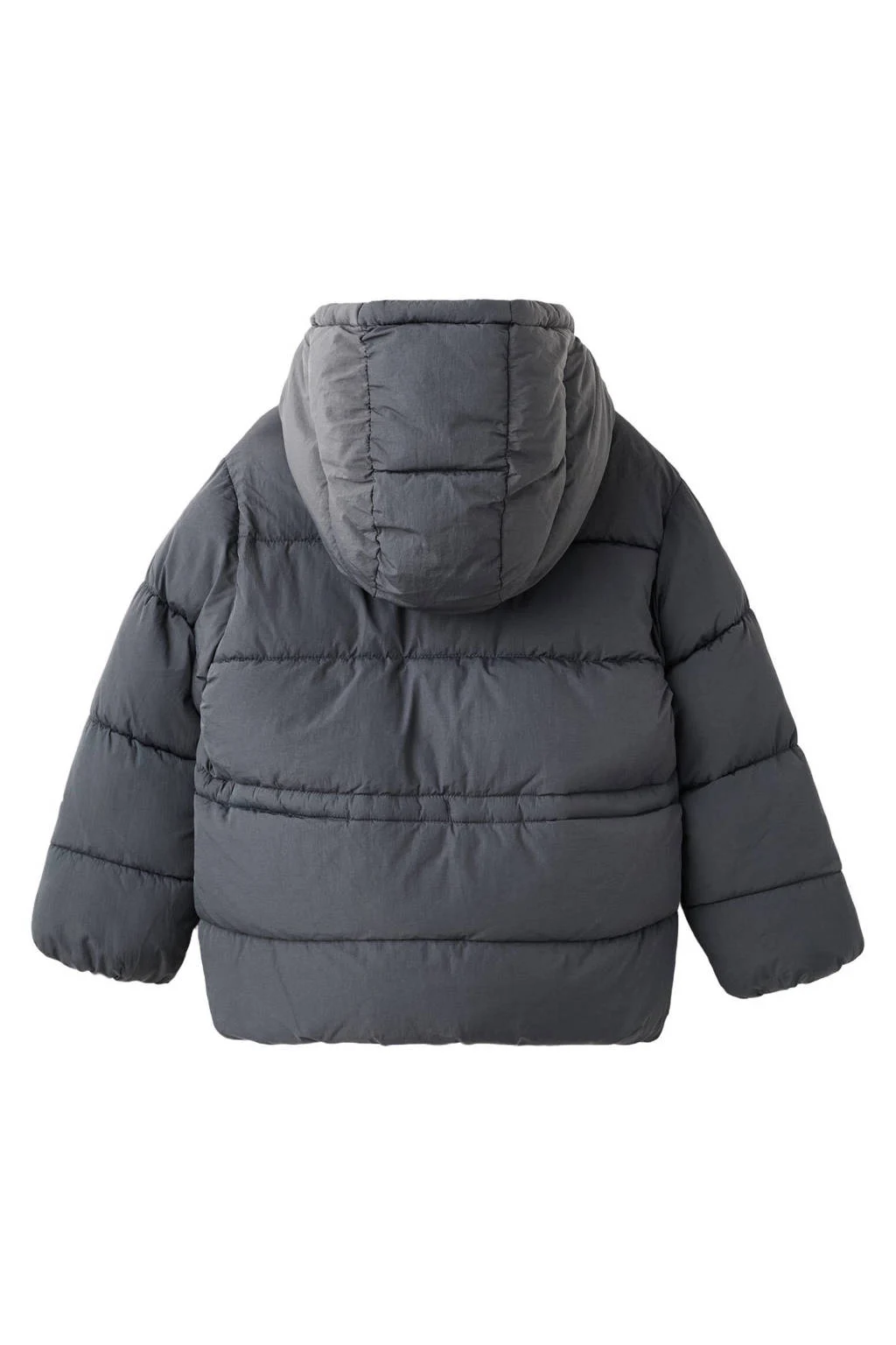 Mango Kids gewatteerde jas antraciet