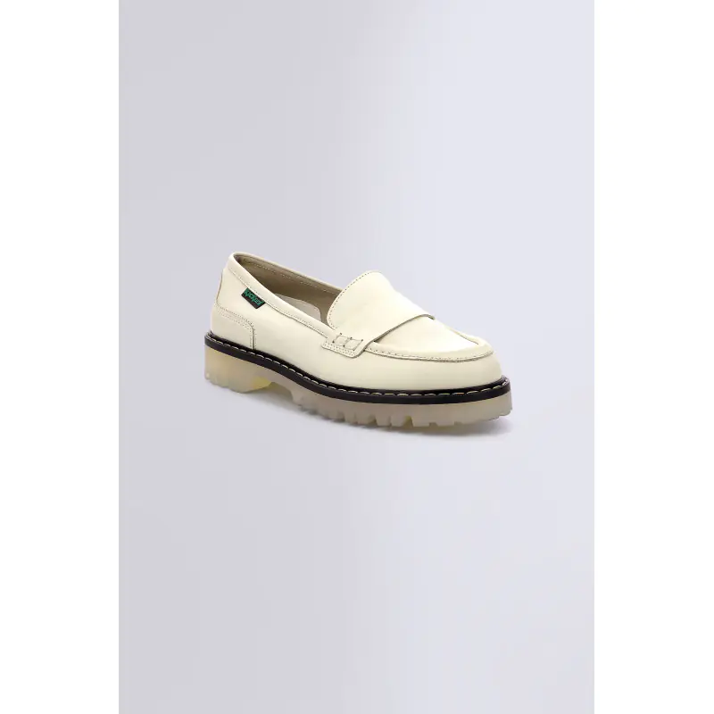 DECK LOAFER BLANC CASSE LOAFER Cuir Femme