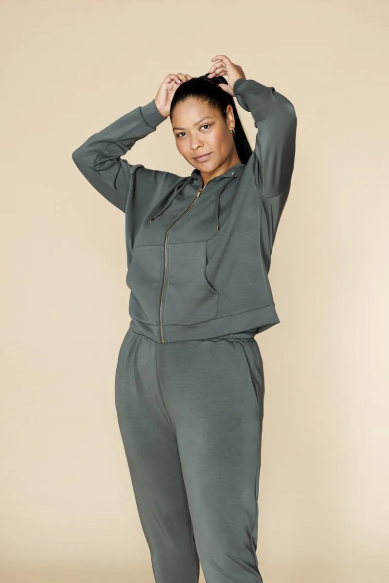 Q Sportswear Tiamo W Hoody Full Zip Beetle