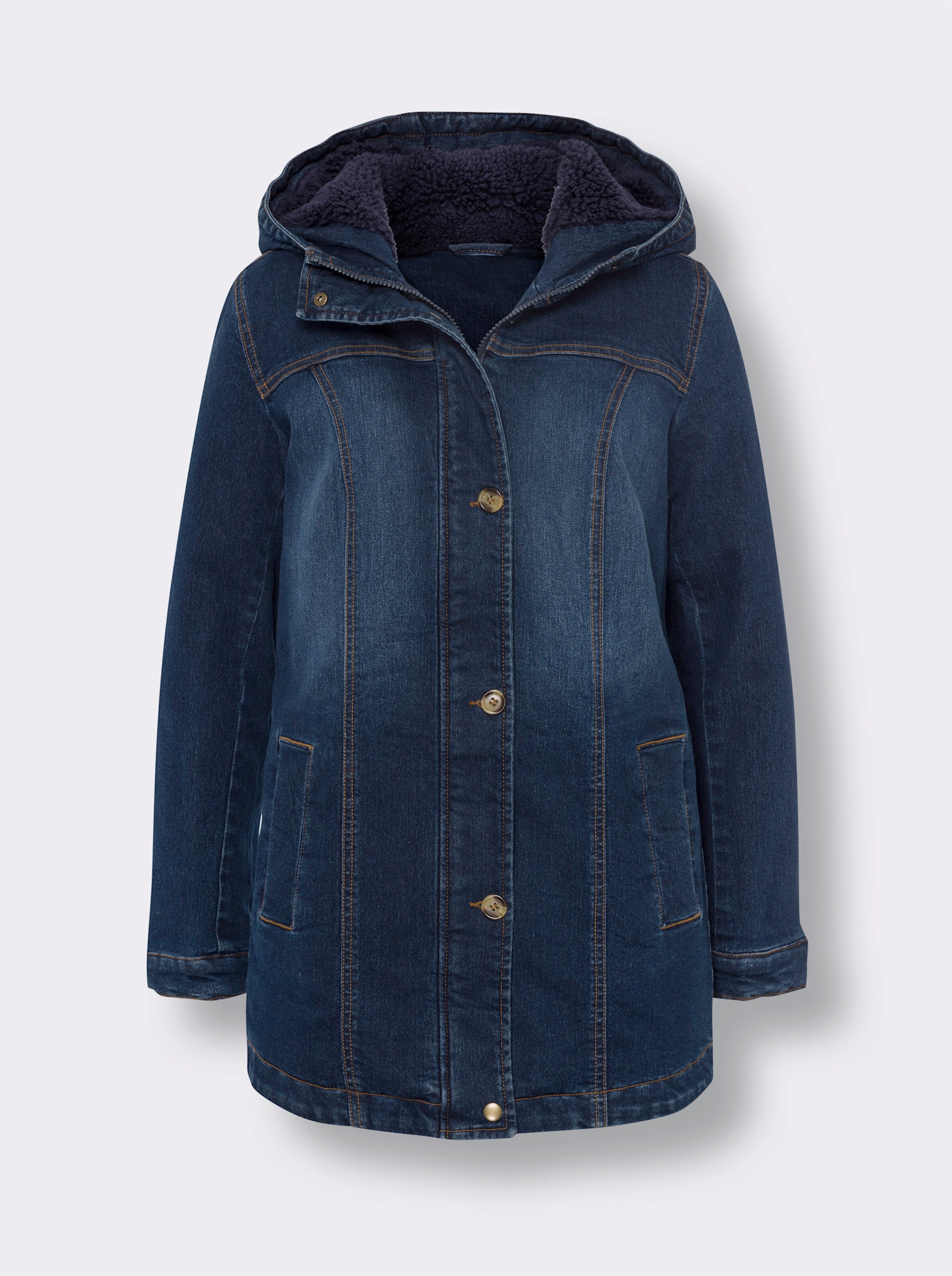 warm gefütterte Jeansjacke