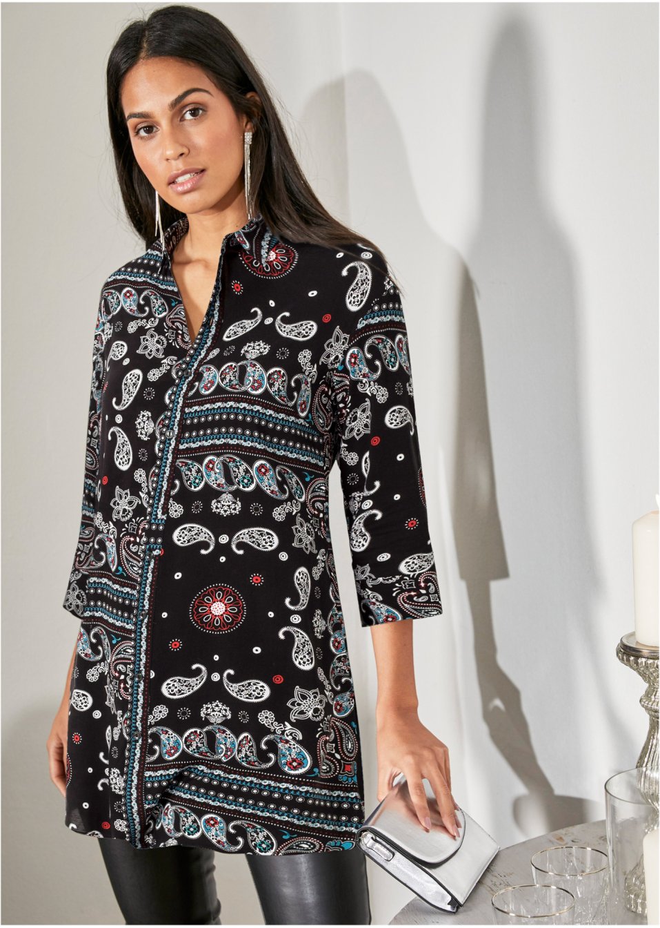 Chemisier long en viscose