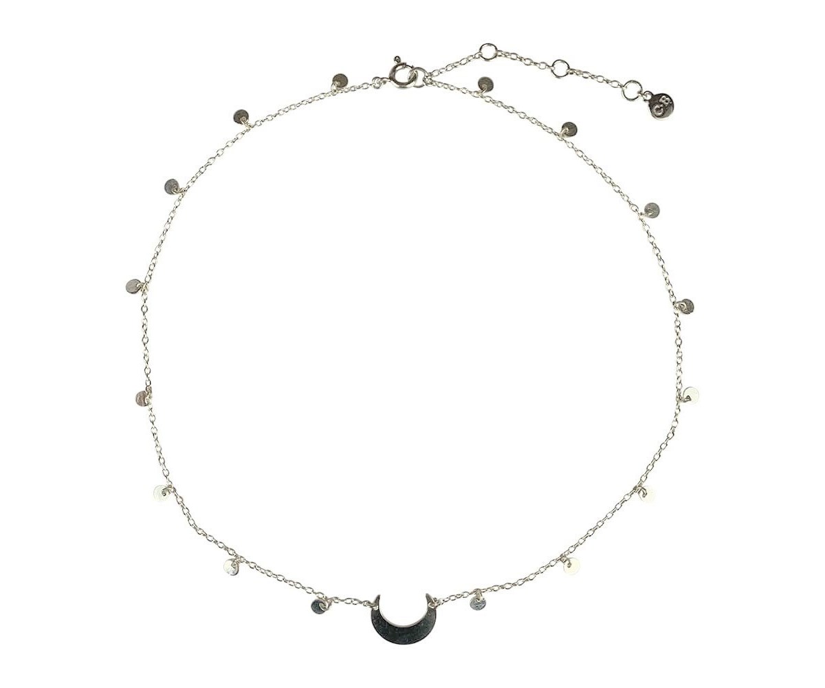 Chaine Ardha Chandra argent